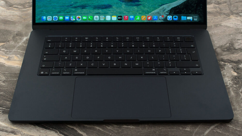 Apple MacBook Air 15.3″ (M5) laptop, keyboard and touchpad