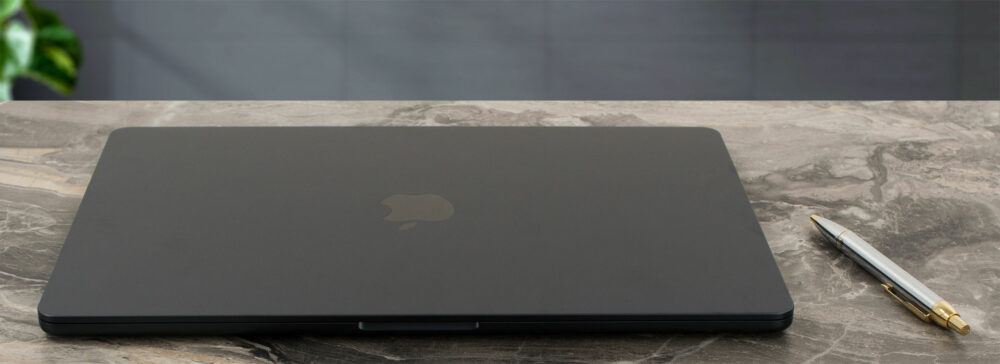 Apple MacBook Air 15.3″ (M5) laptop, lid closed (top view)