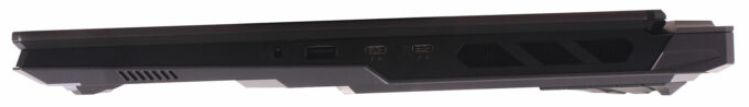 MSI Vector 18 HX AI A2XW laptop, right-side ports