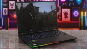 Acer Predator Helios 18 AI (PH18-I71) laptop, front-left angle (open)