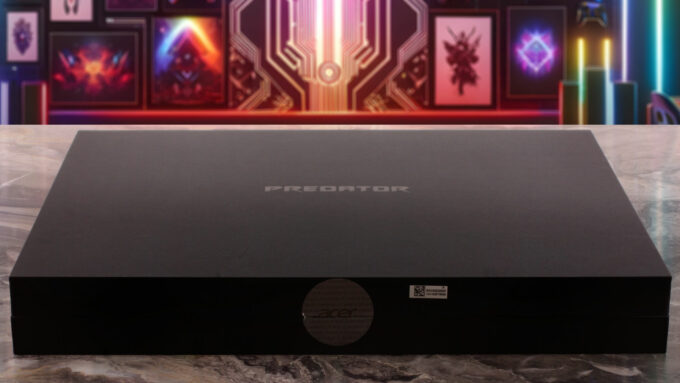 Acer Predator Helios 18 AI (PH18-I71) laptop, in the box