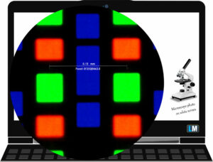 Lenovo Legion 5i (15", Gen 11) display subpixel layout (microscope photo)