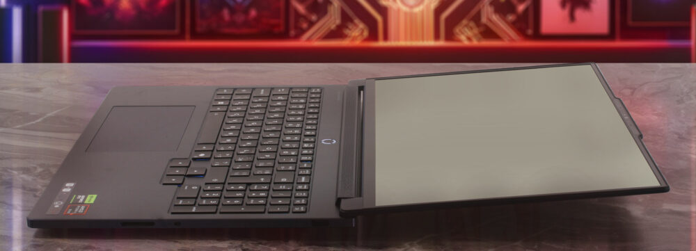 Lenovo Legion 7a (16", Gen 11) laptop, 180-degrees opened