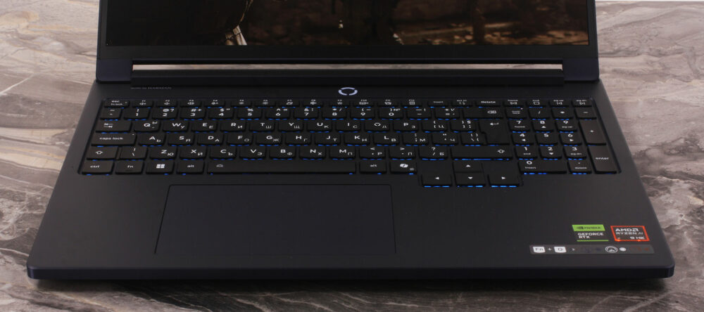 Lenovo Legion 7a (16", Gen 11) laptop, keyboard and touchpad