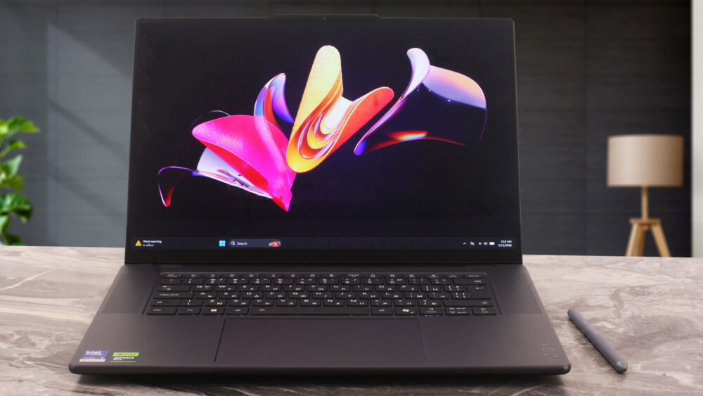 Lenovo Yoga Pro 9i Aura Edition (16", Gen 11) laptop, front view (open)