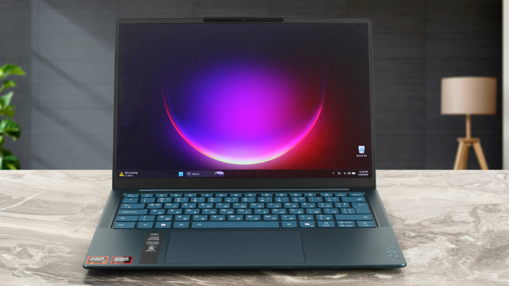 Lenovo Yoga Slim 7a (14", Gen 11) laptop, front view (open)