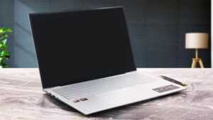 Acer Swift Air 16 (SFA16-61M) laptop, front-left angle (open)