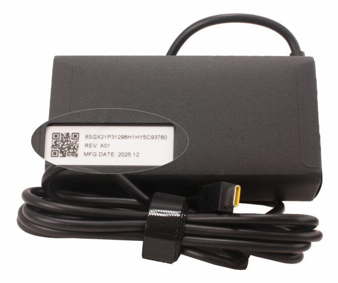 Lenovo IdeaPad Slim 5a (16, Gen 11) laptop and 100W power adapter in the box