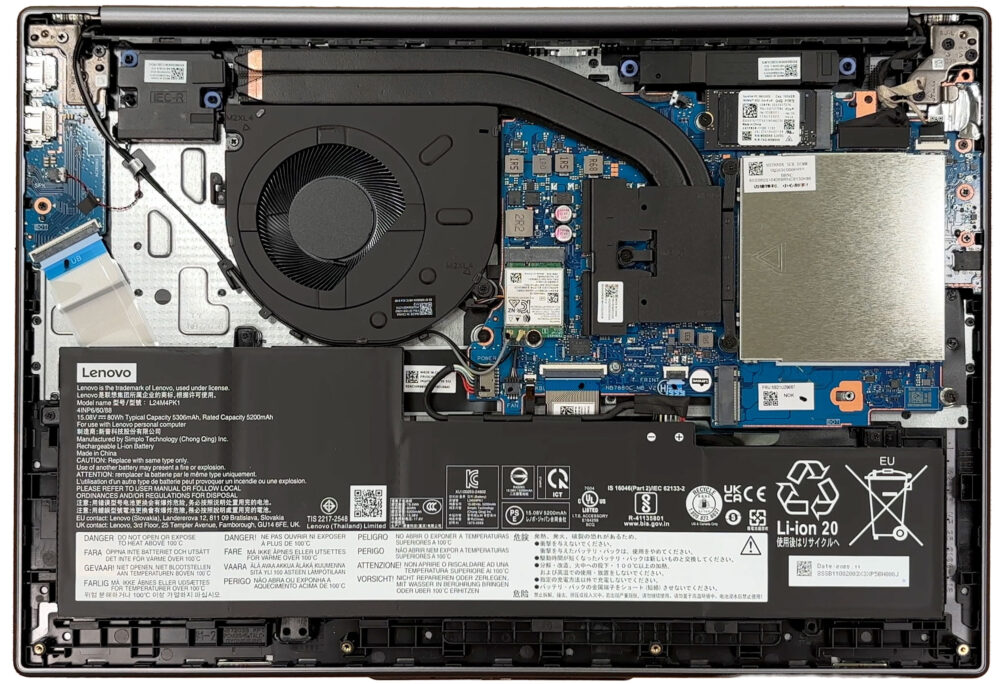 Lenovo IdeaPad Slim 5a (16, Gen 11) internal layout