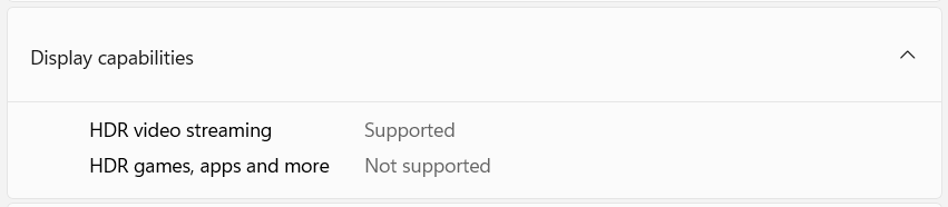 Acer Nitro V 15 (ANV15-A31) HDR support