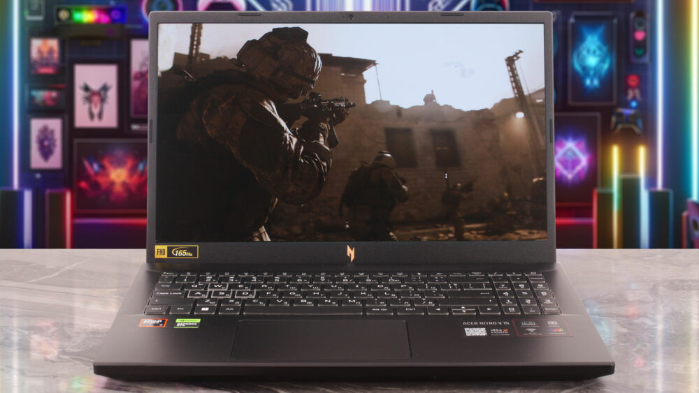 Acer Nitro V 15 (ANV15-A31) laptop, front view (open)
