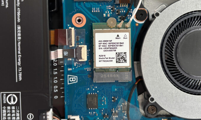 Acer Nitro V 15 ANV15-A31 replaceable MediaTek RZ616 wireless card