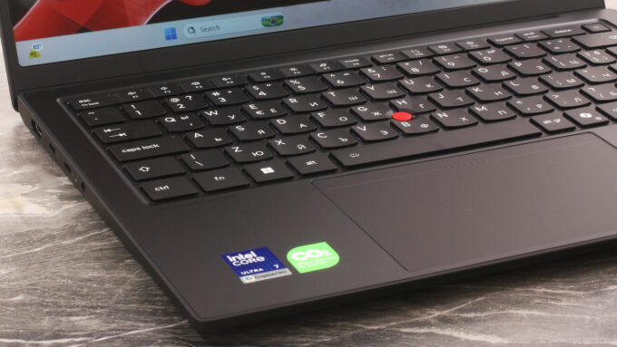 Left side of the Lenovo ThinkPad X1 Carbon Gen 14 Aura Edition keyboard
