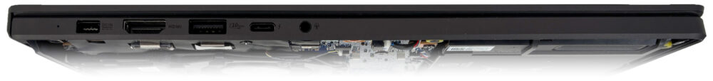 ASUS ROG Zephyrus G16 (GU606, 2026) laptop, left-side ports