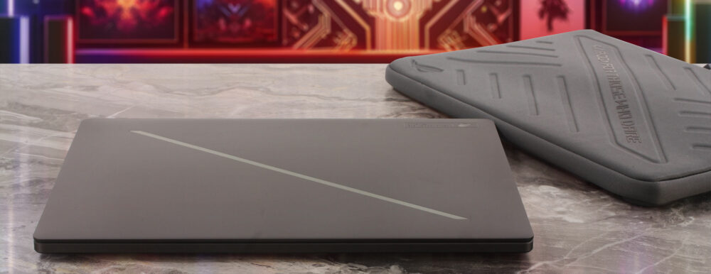 ASUS ROG Zephyrus G16 (GU606, 2026) laptop, lid closed (top view)