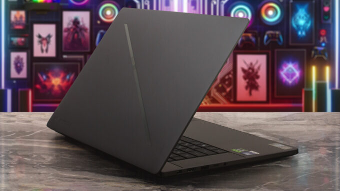 ASUS ROG Zephyrus G16 (GU606, 2026) laptop, rear-left angle (open)